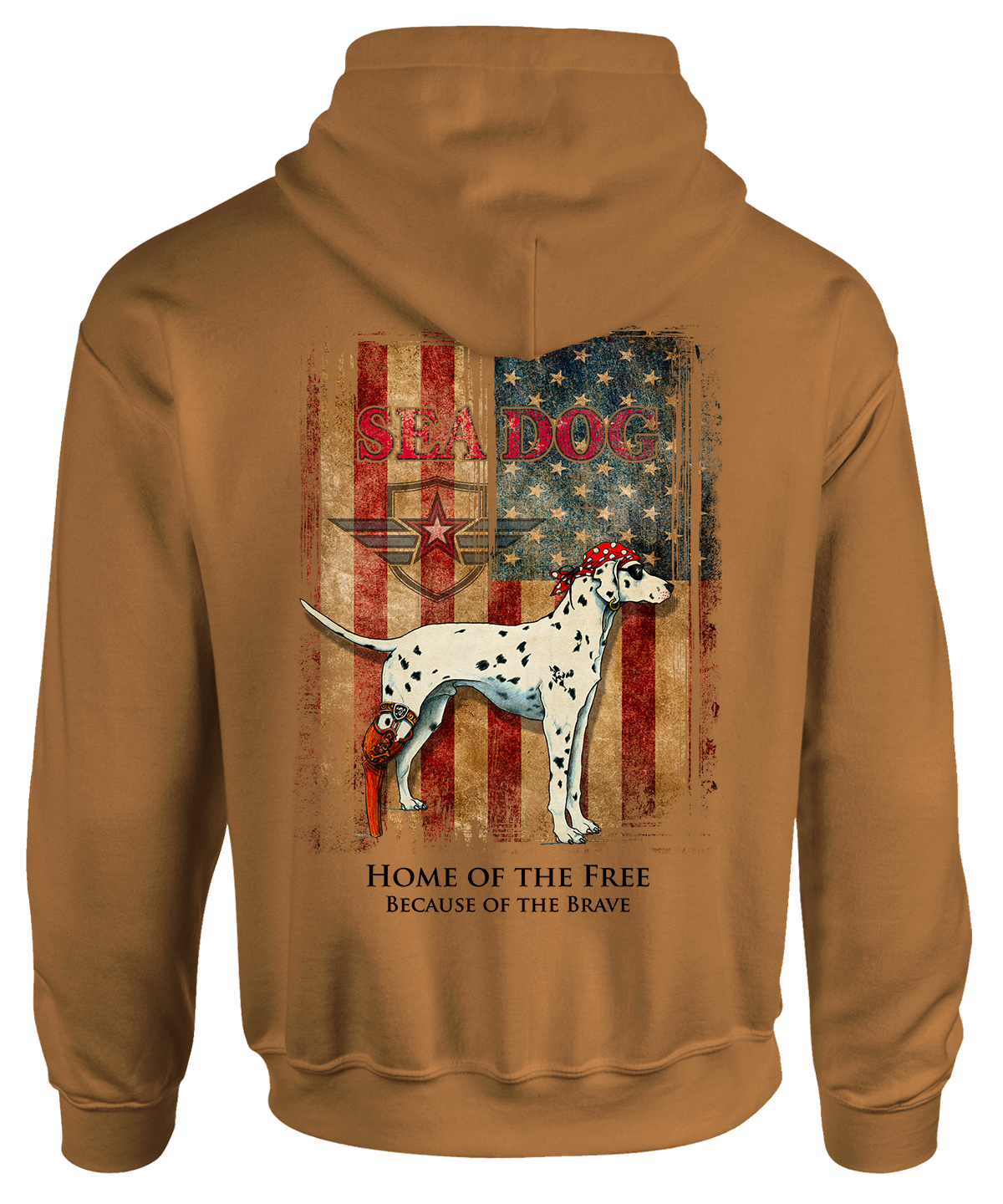 Grunge Flag Hooded Sweater